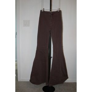 By Together‎ High Rise Flare Bell Bottom Jeans Brown Size S